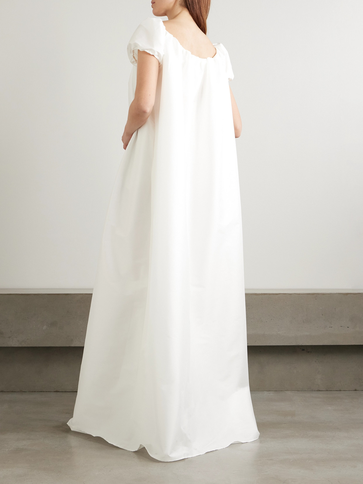 Bernadette Rianne Off-the-shoulder Taffeta Gown In Ivory