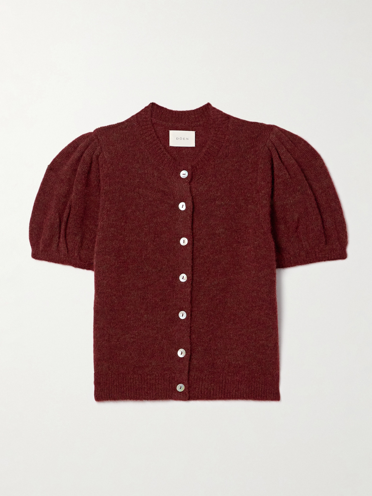 DÔEN - Anisa Knitted Cardigan - Burgundy