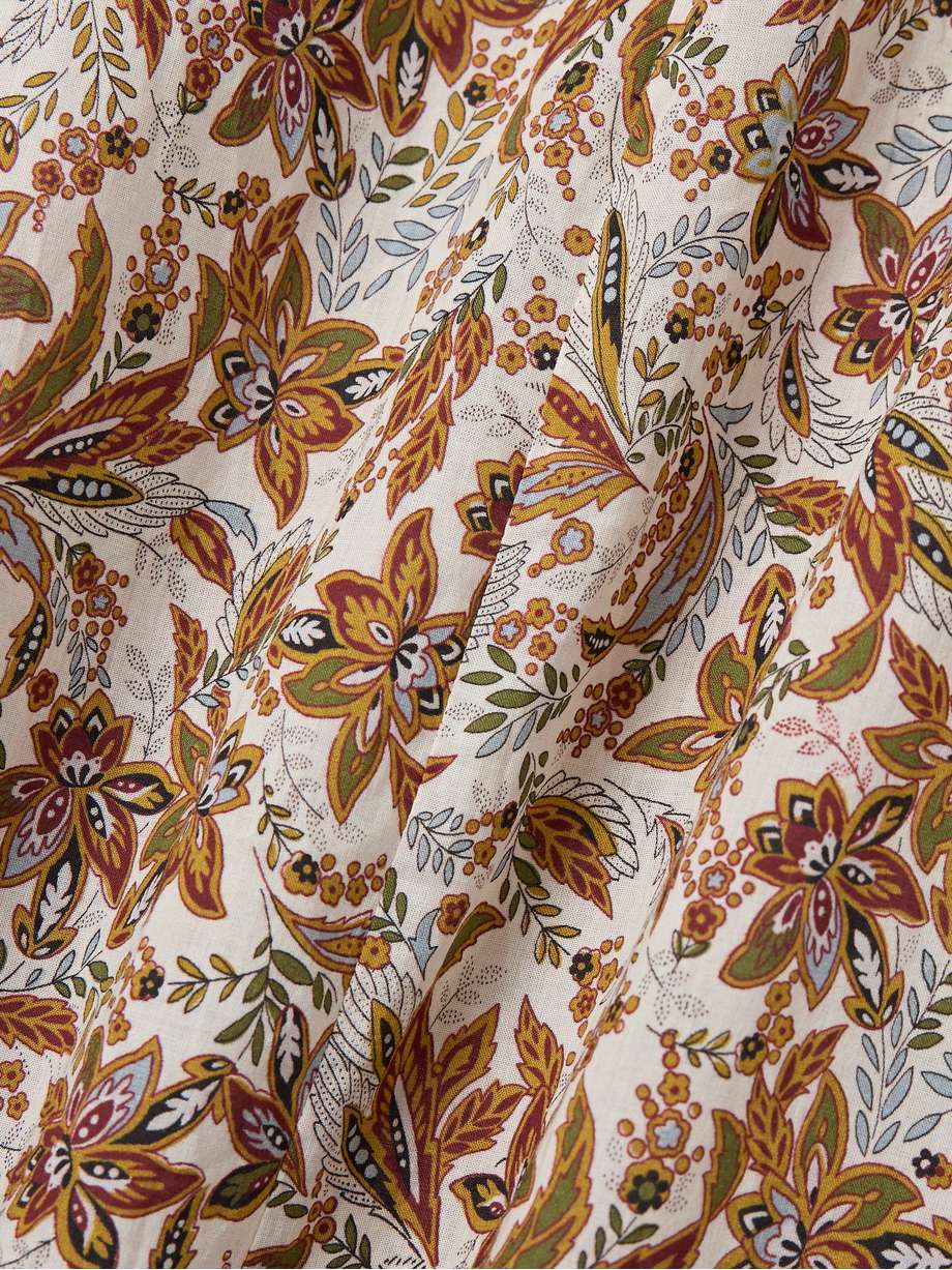 rhodia floral-print organic cotton-voile midi dress