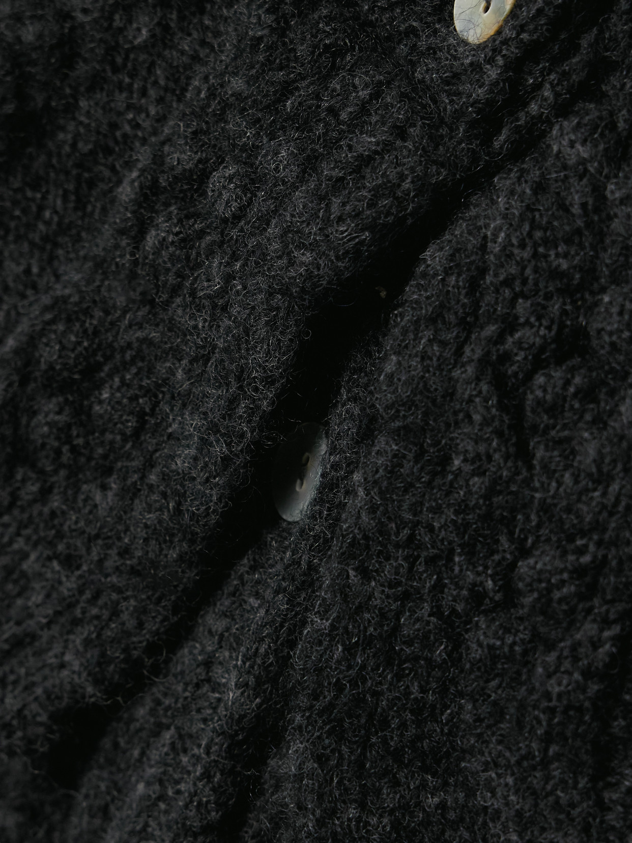 Shop Doen Nerina Cable And Pointelle-knit Alpaca-blend Cardigan In Black