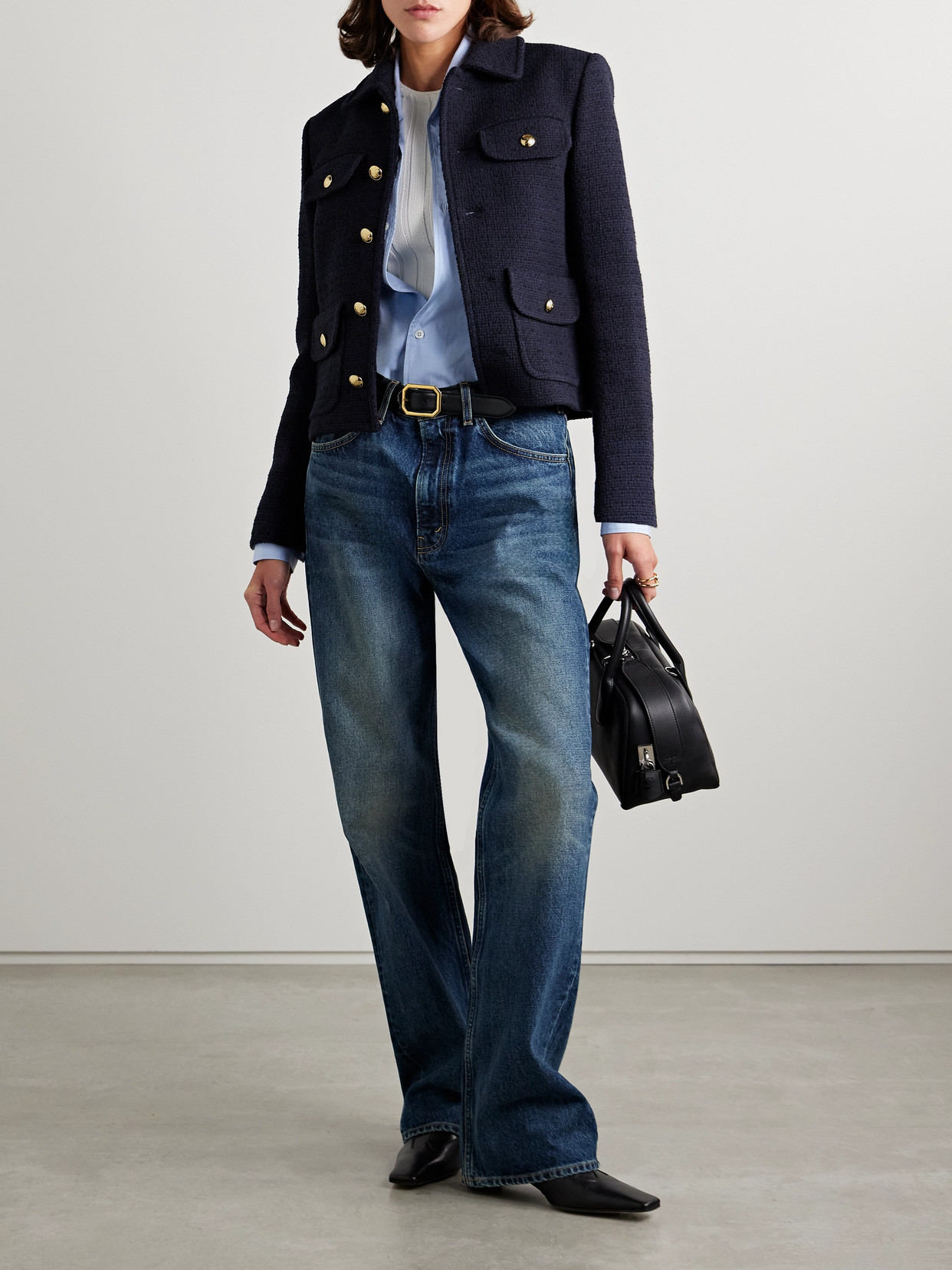 NILI LOTAN PAOLA COTTON-BLEND TWEED JACKET