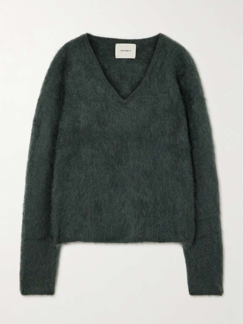 Lisa Yang Margareta Brushed-cashmere Sweater