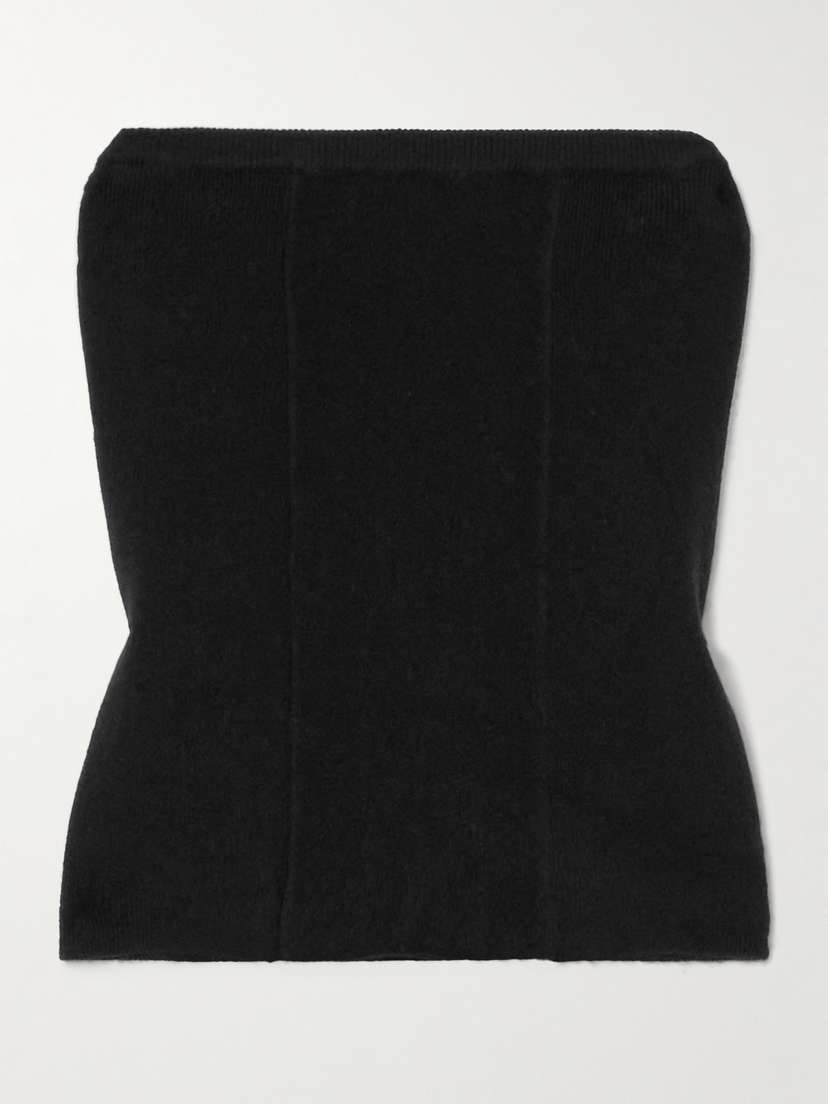 Lisa Yang Ami Strapless Cashmere Top