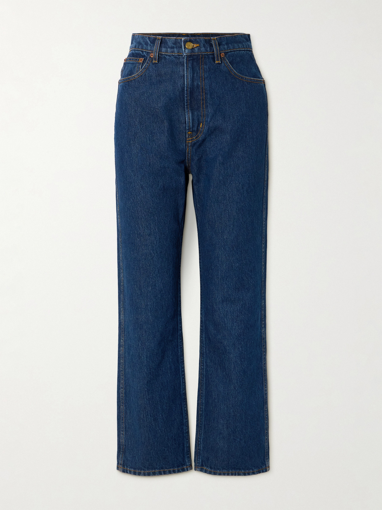 B Sides Plein High-rise Straight-leg Jeans In Blue