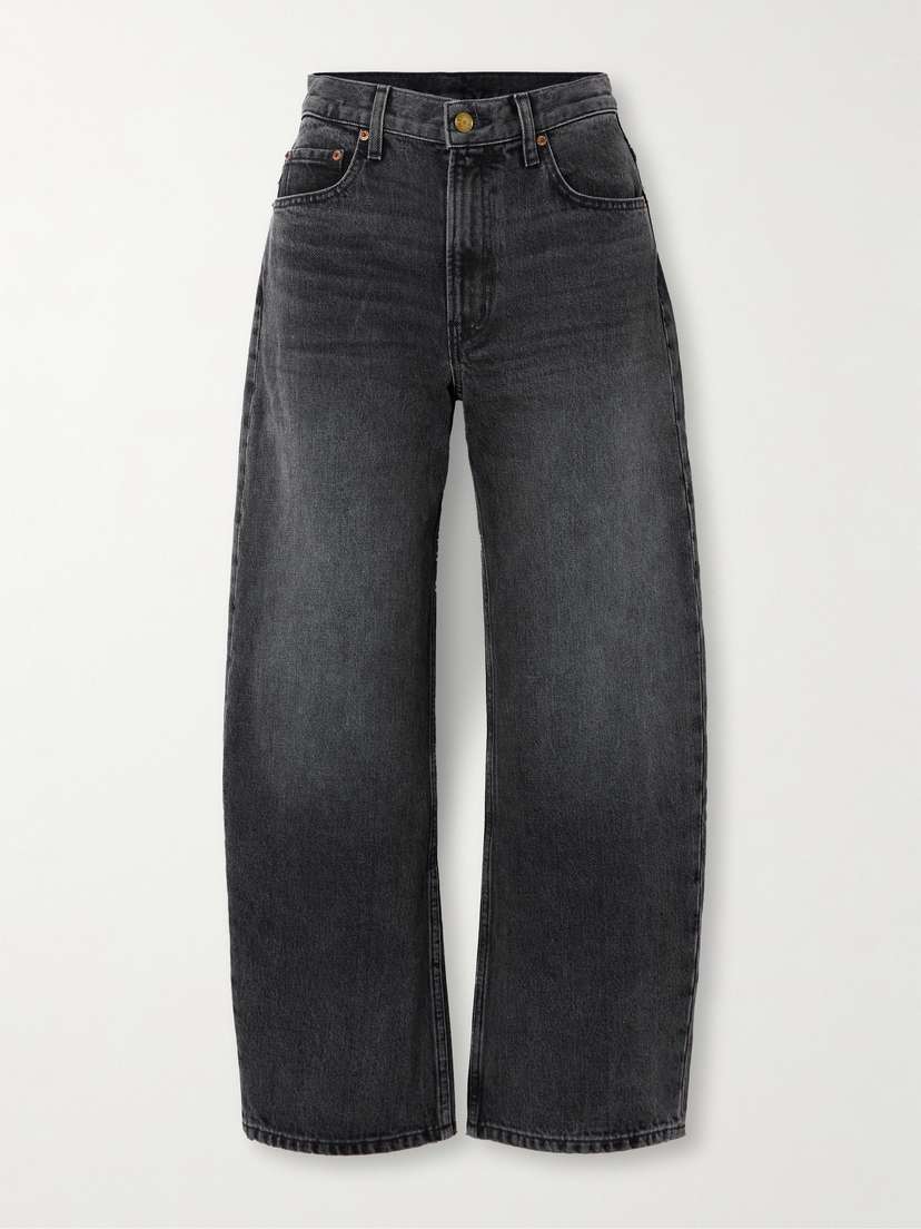 B SIDES Leroy Mid-rise Wide-leg Jeans