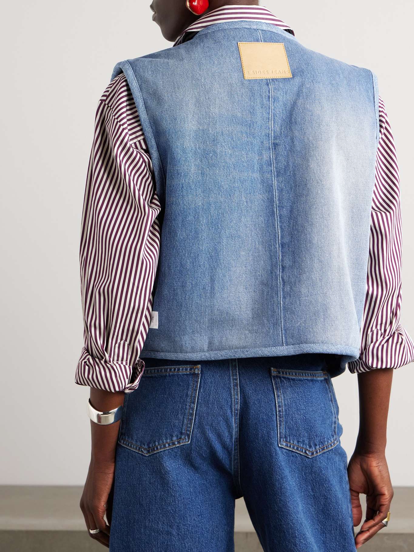 Denim & Shearling Vest