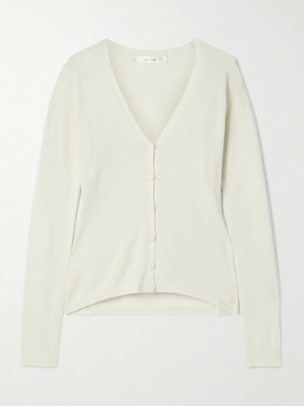 The Row Imperia Cashmere Cardigan In Green