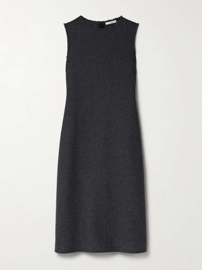 The Row Amor Wool-blend Twill Midi Dress