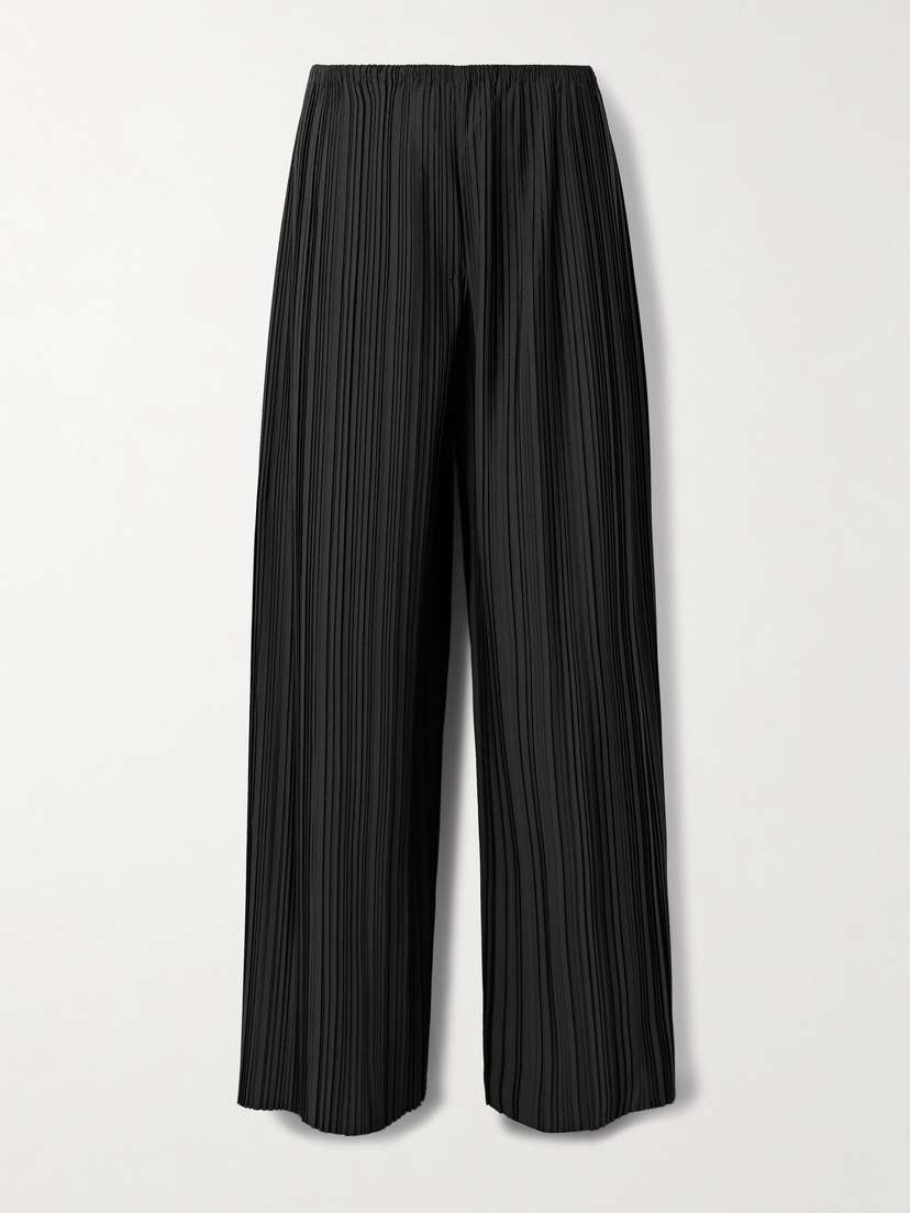 The Row Gala Plissé-crepe Wide-leg Pants