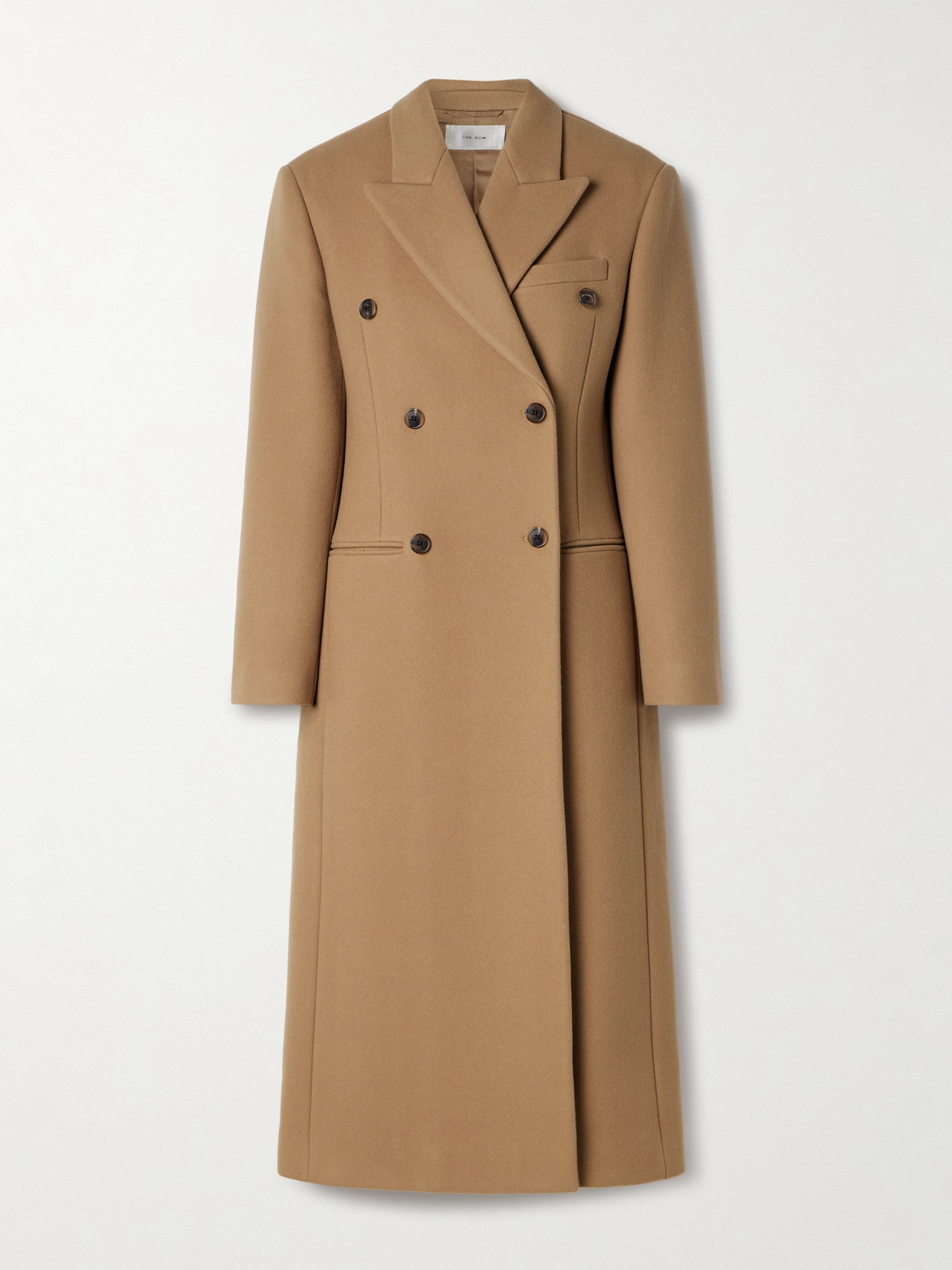 The Row Duras Double-breasted Wool Coat In Neutrals