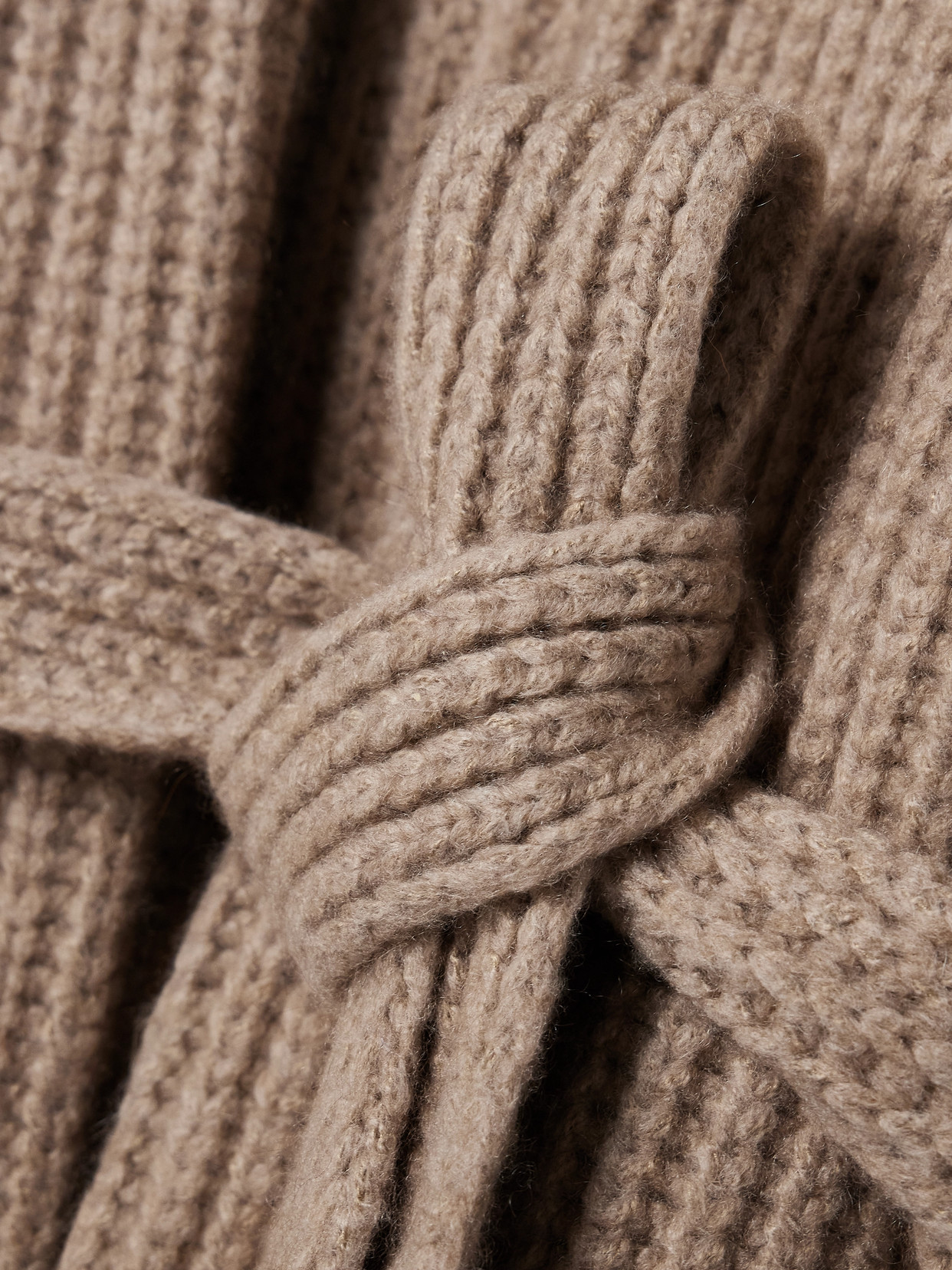 The Row Isotani Belted Cashmere And Silk-blend Cardigan In Neutrals