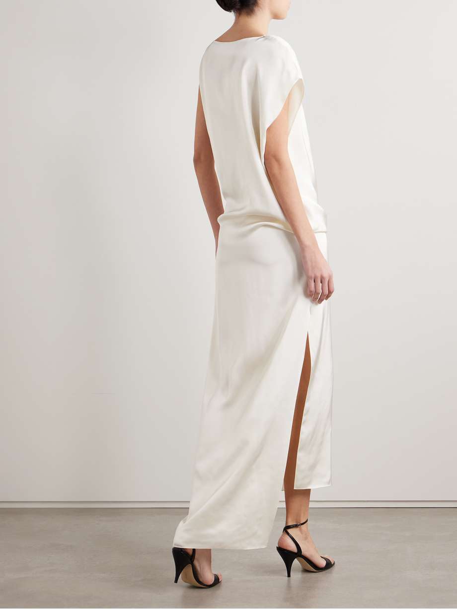 esmee draped satin gown