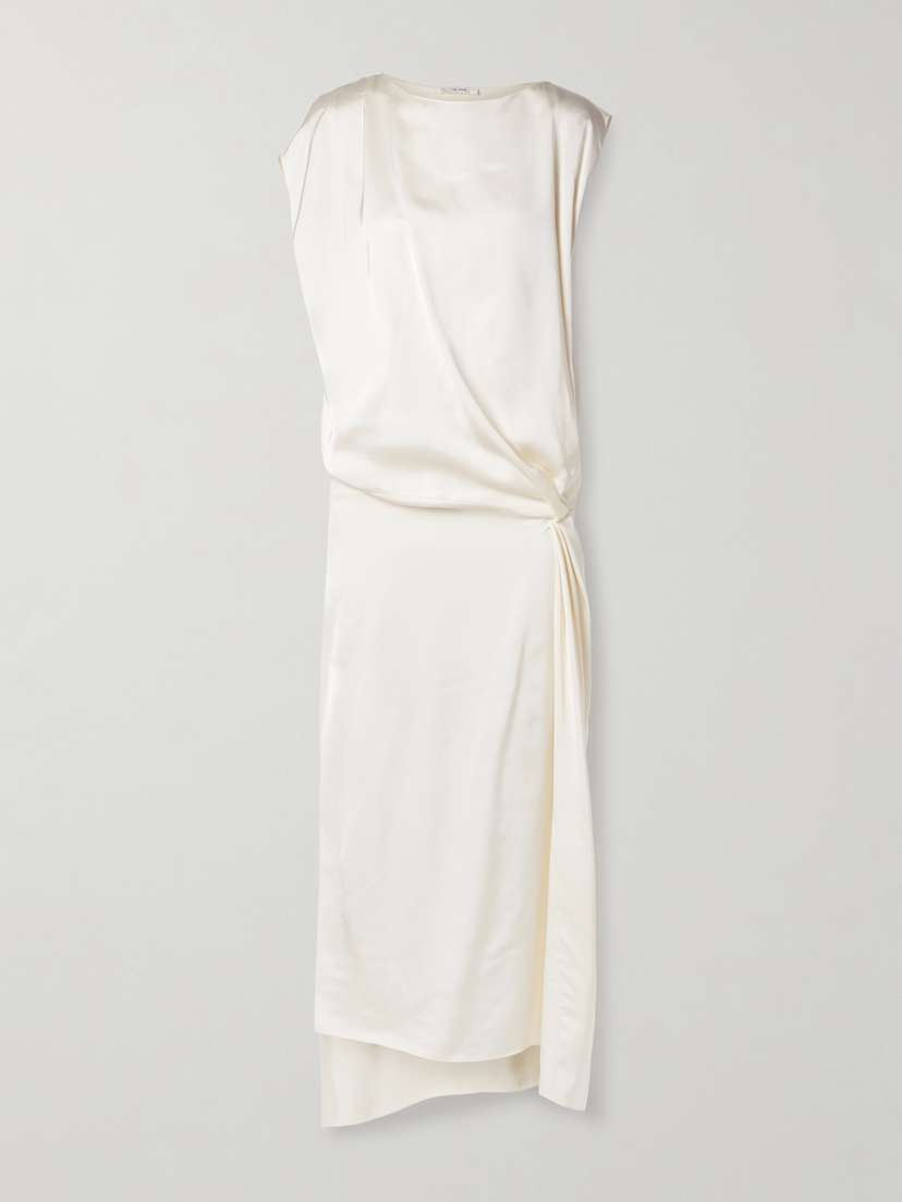 The Row Esmee Draped Satin Gown