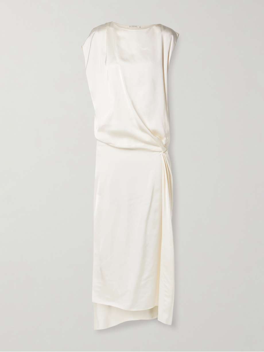 esmee draped satin gown