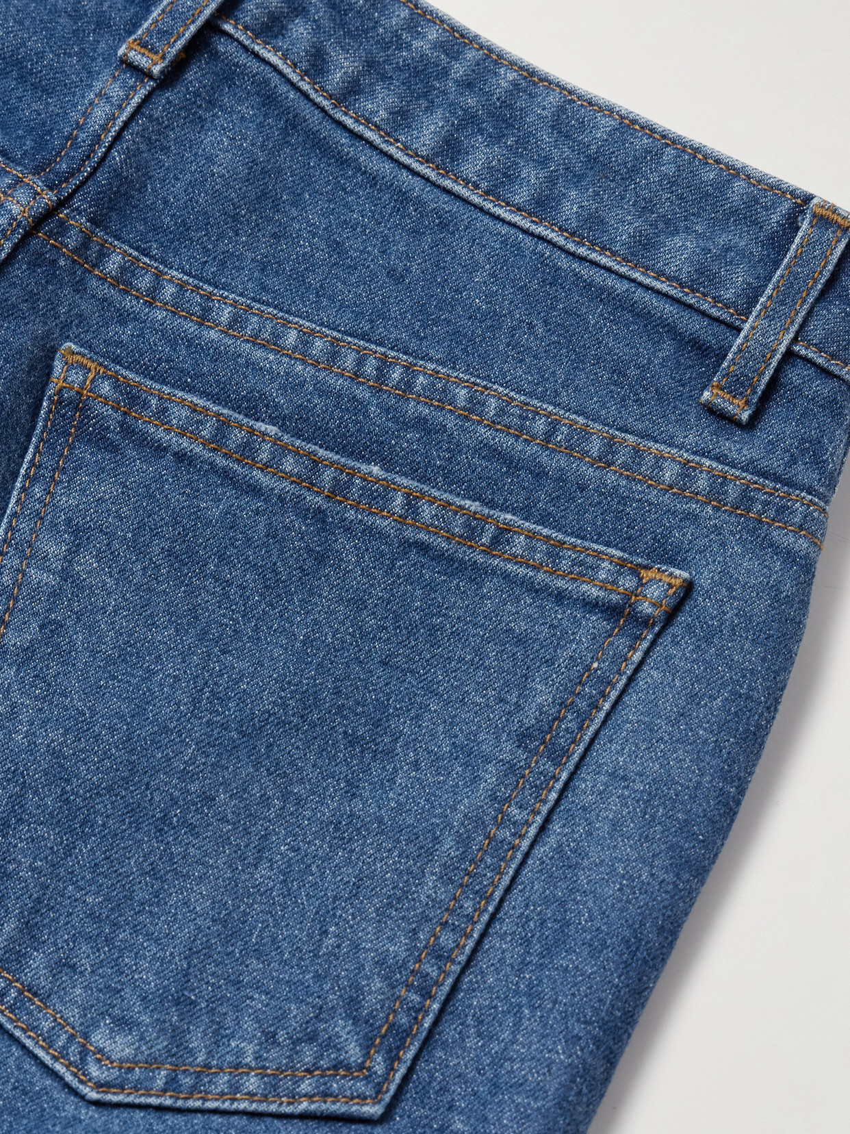 Khaite Danielle High-rise Slim-leg Jeans In Blue | ModeSens