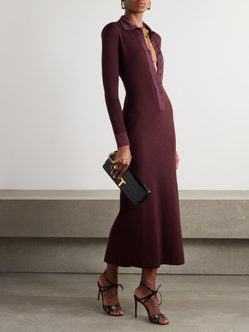 Tom Ford Wool-blend midi dress