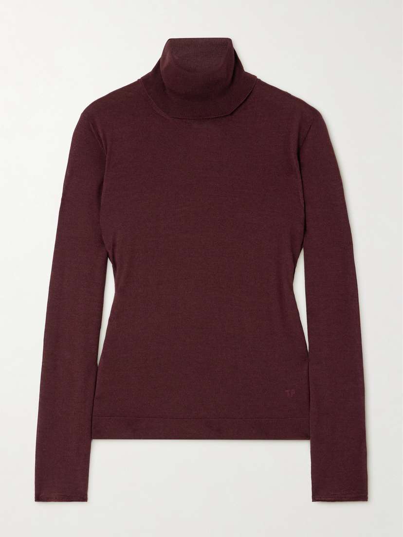 Tom Ford Cashmere And Silk-blend Turtleneck Sweater