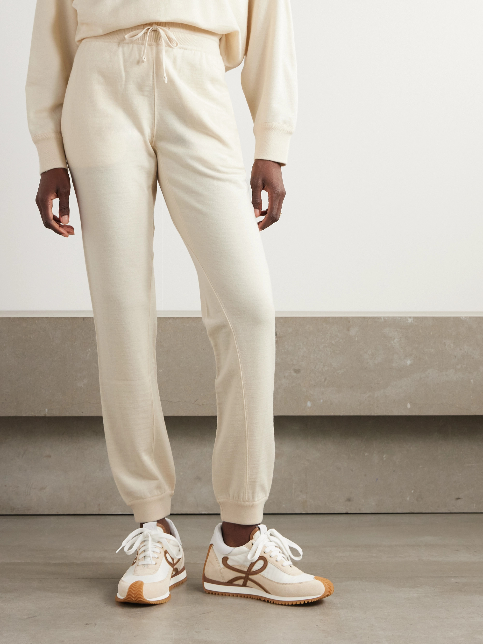 Loro Piana Cocooning cashmere tapered track pants