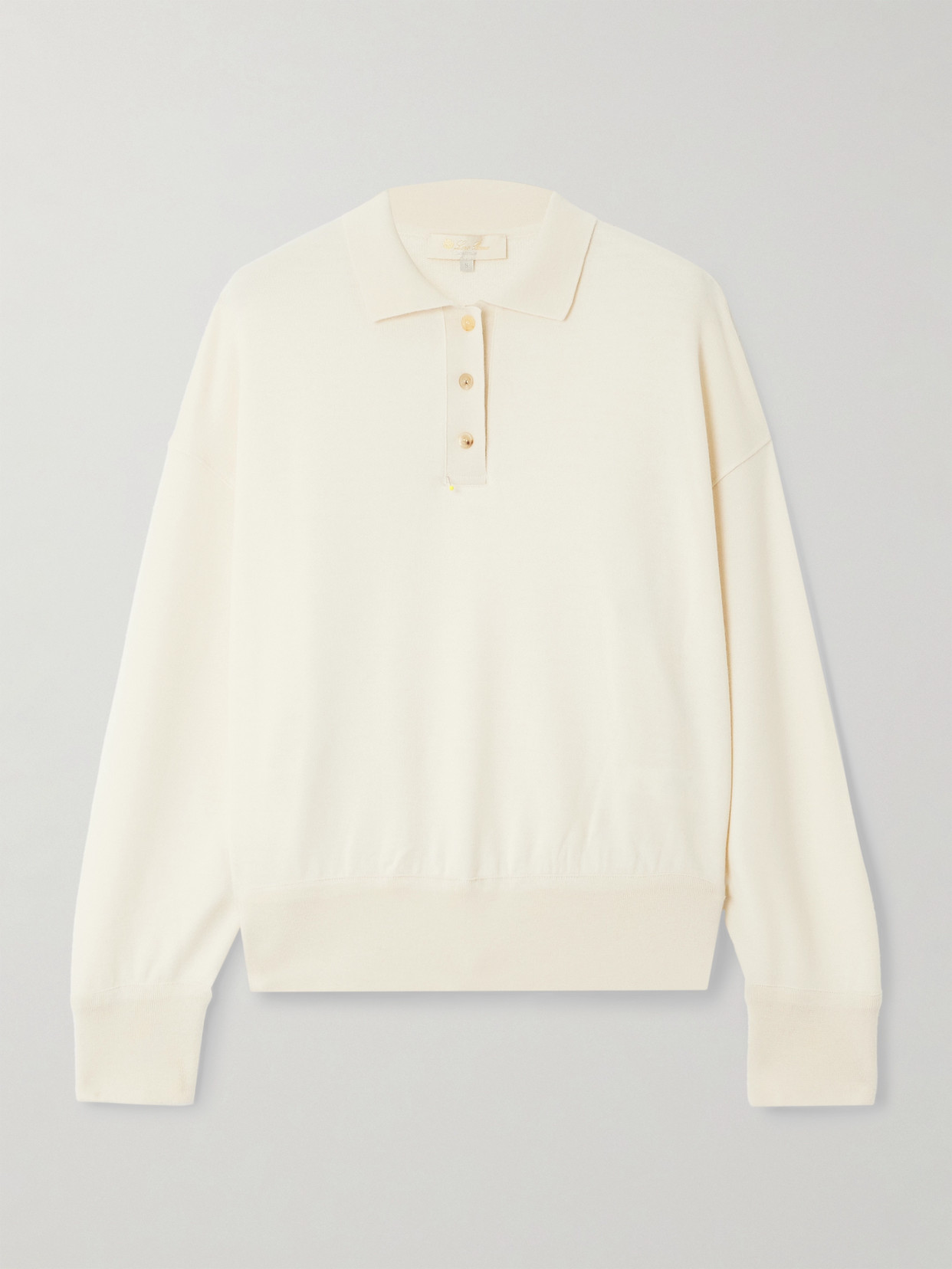 Loro Piana - Cocooning Cashmere Polo Sweater - Ivory