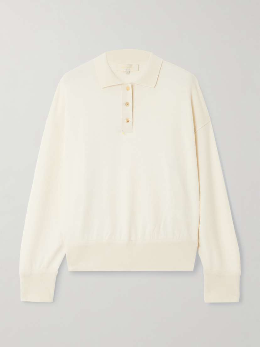 Loro Piana Cocooning Cashmere Polo Sweater