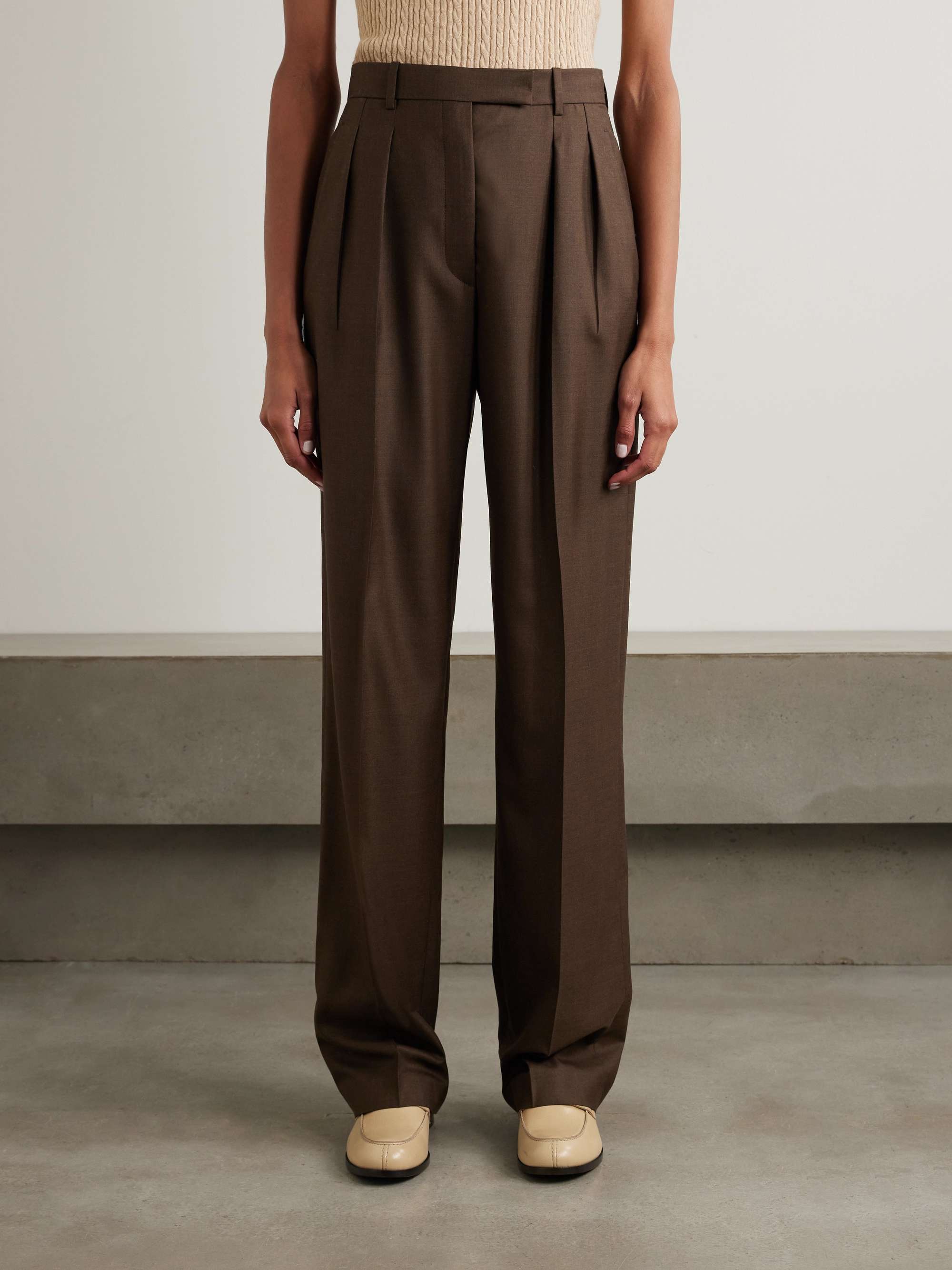 LORO PIANA 26S SHIRT AND WIDE LEG PANTS SET 778