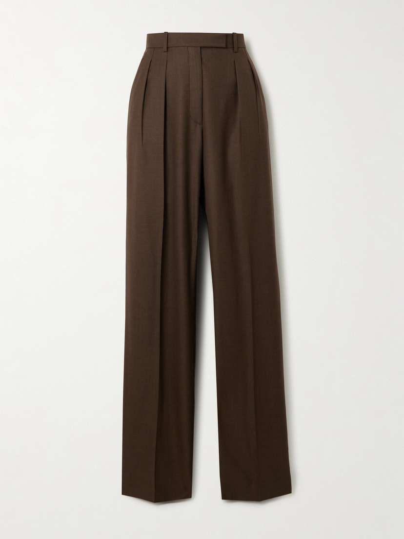 Loro Piana Wool-crepe Wide-leg Pants