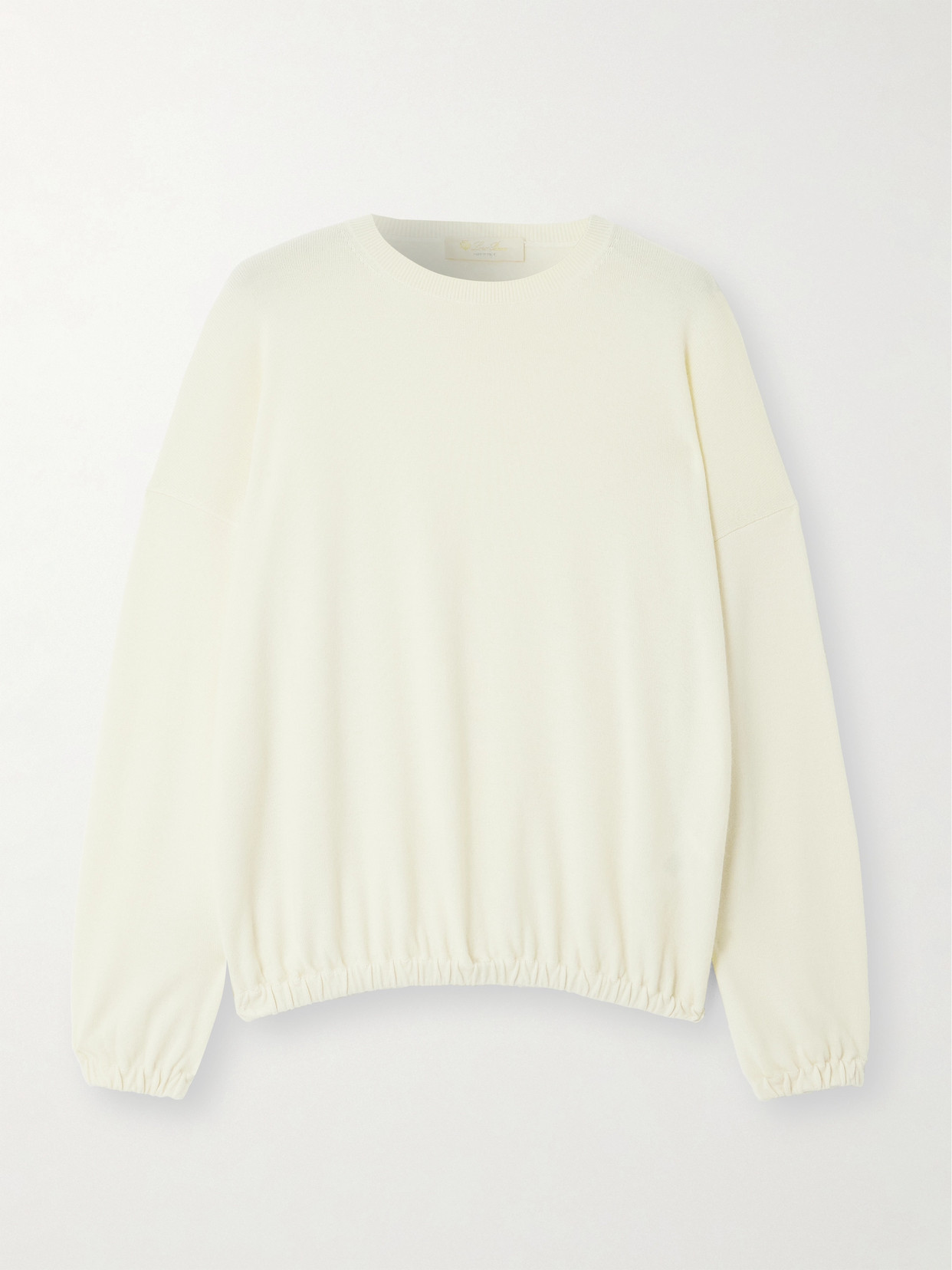 Loro Piana Cocooning Cashmere Sweater In Cream