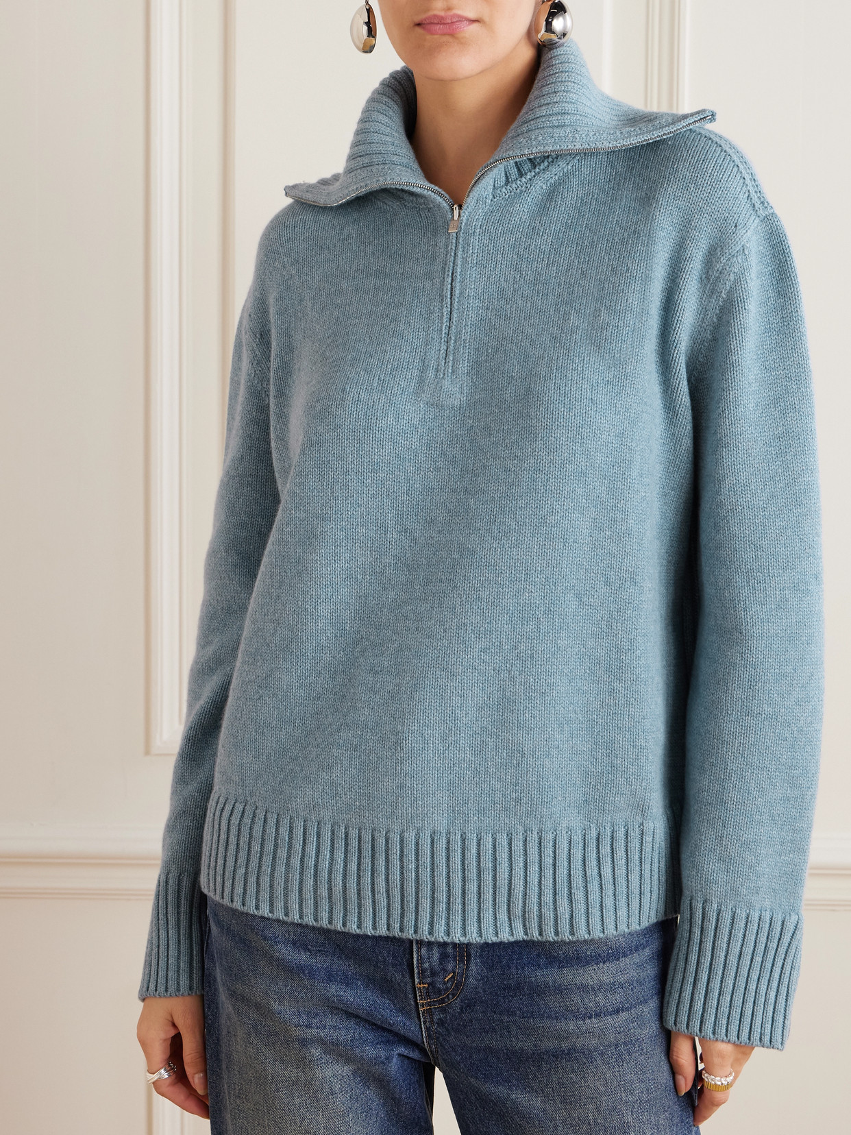 Cashmere Half-Zip Sweater