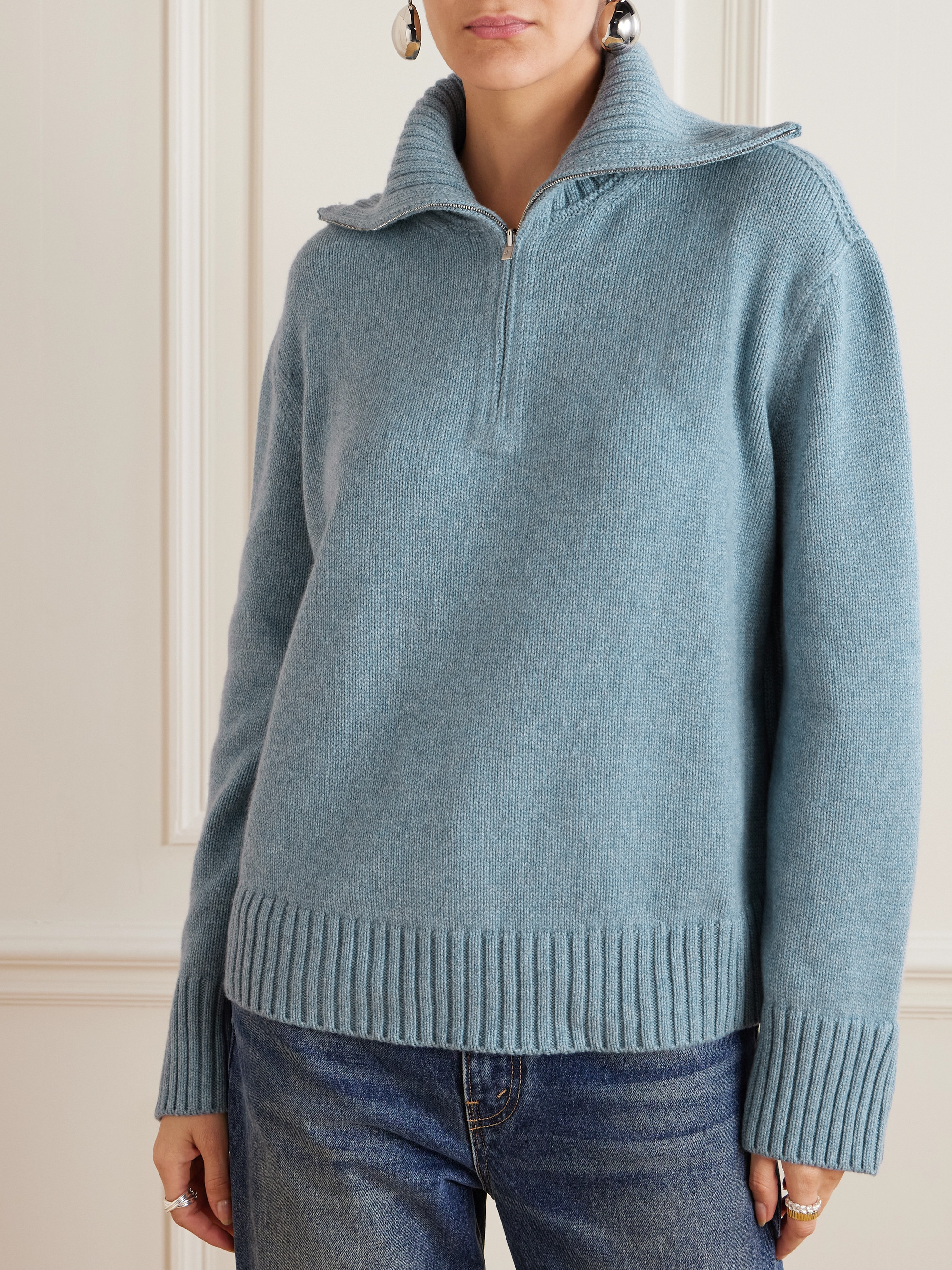 Loro Piana - Cashmere half-zip sweater | Plush