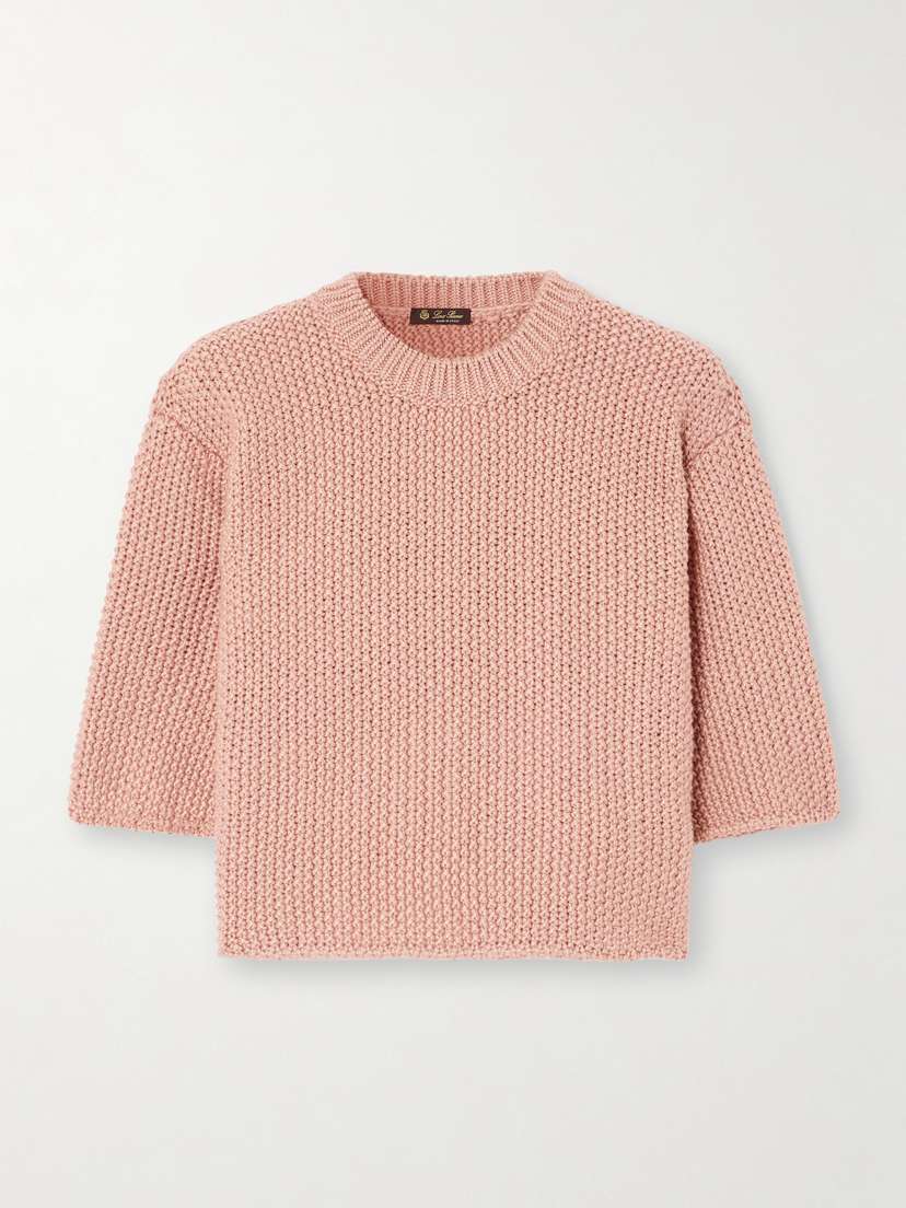 Loro Piana Boccioleto Crocheted Mohair-blend Sweater