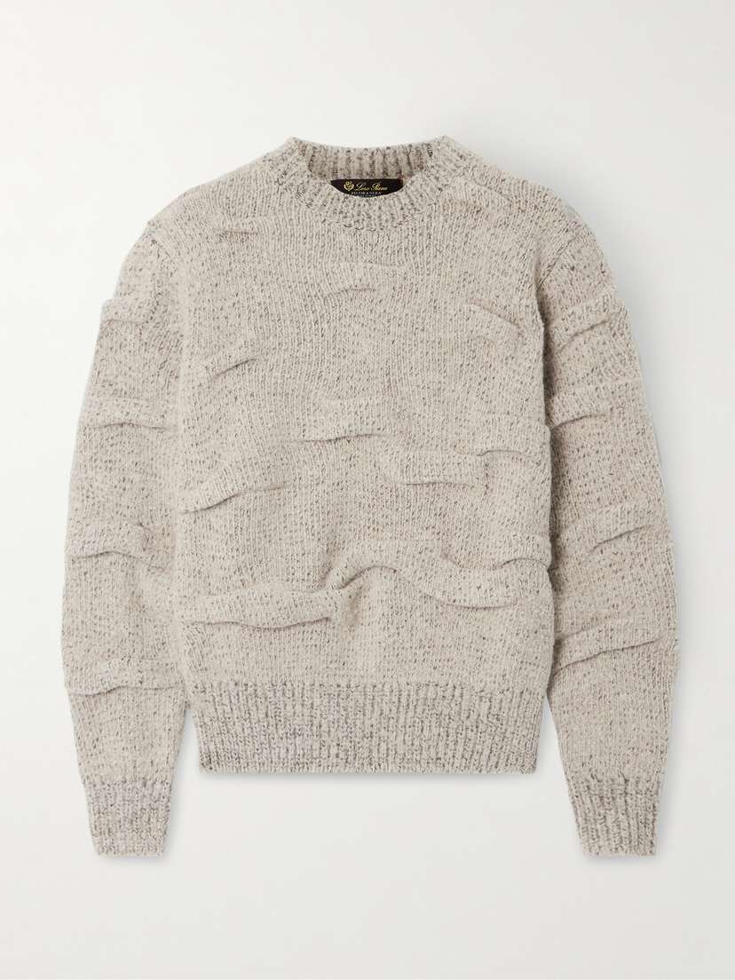 Loro Piana Gathered Knitted Wool Sweater
