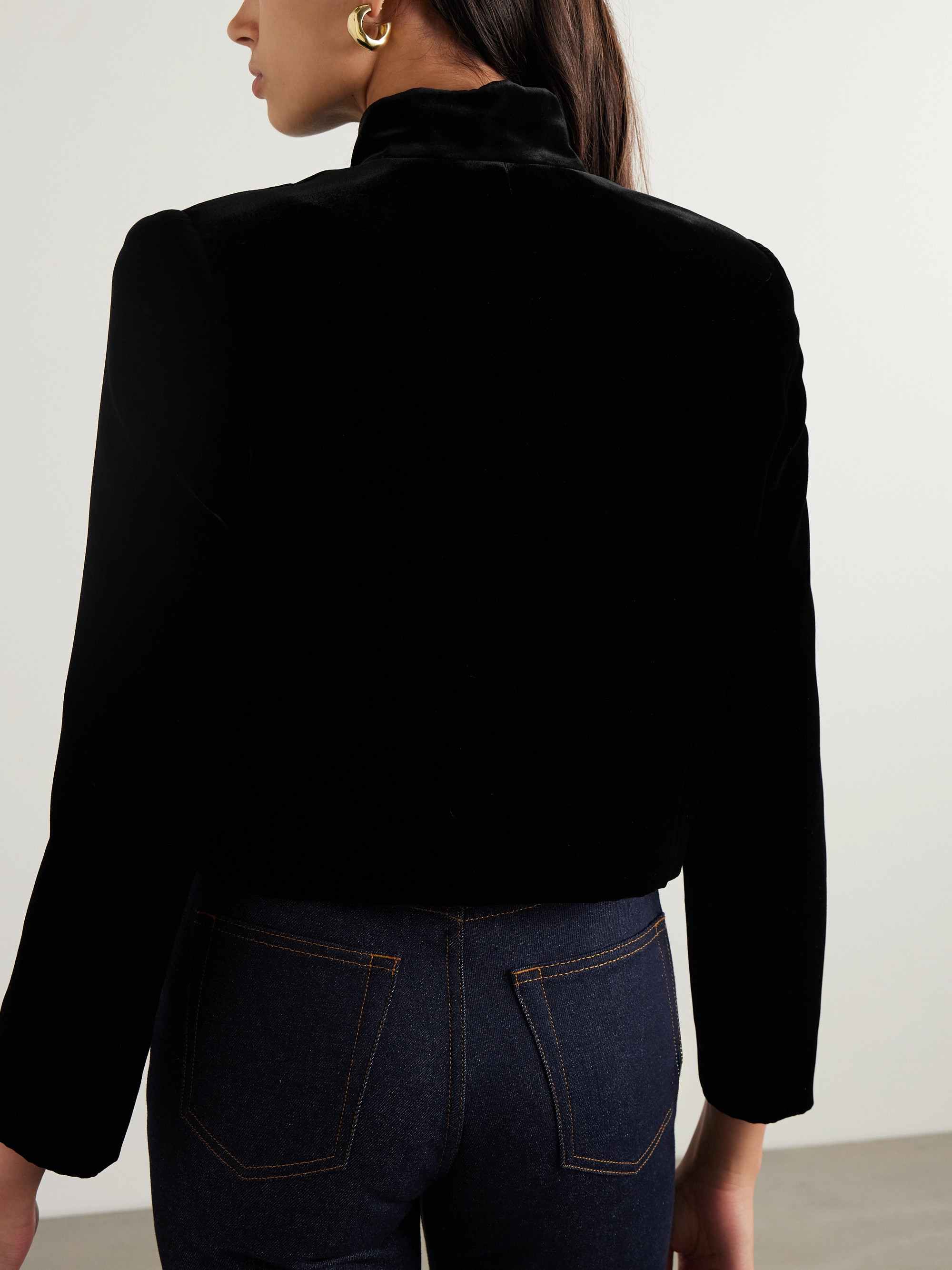 Loro Piana Stephanie velvet jacket
