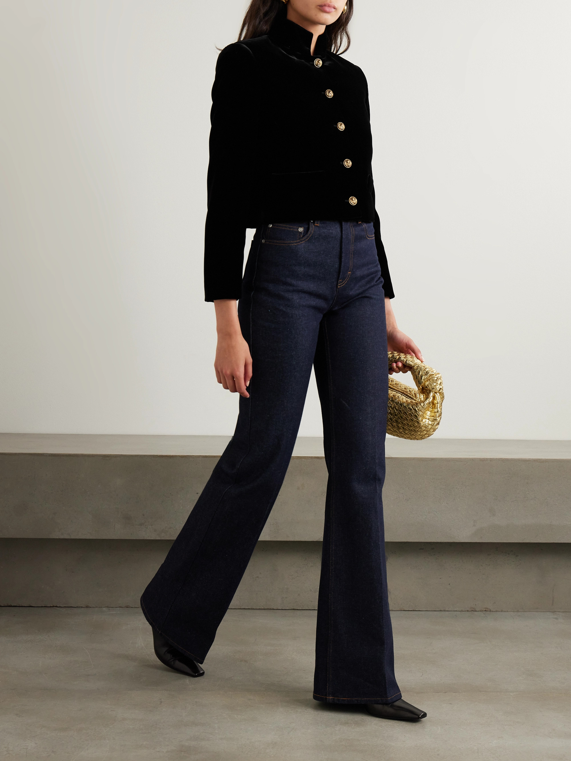 Loro Piana Stephanie velvet jacket