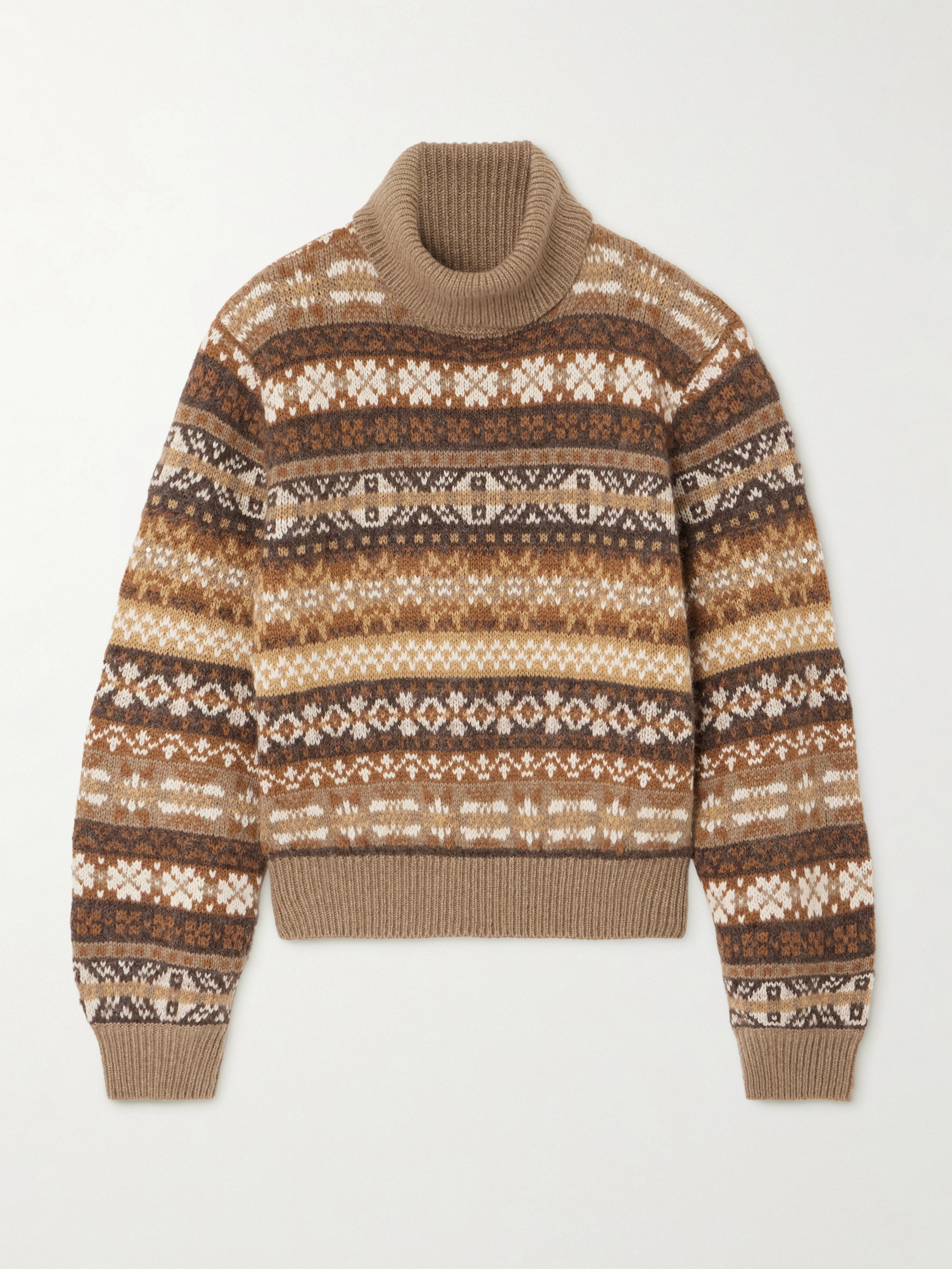 Loro Piana - Scopello striped cashmere, alpaca and wool-blend 