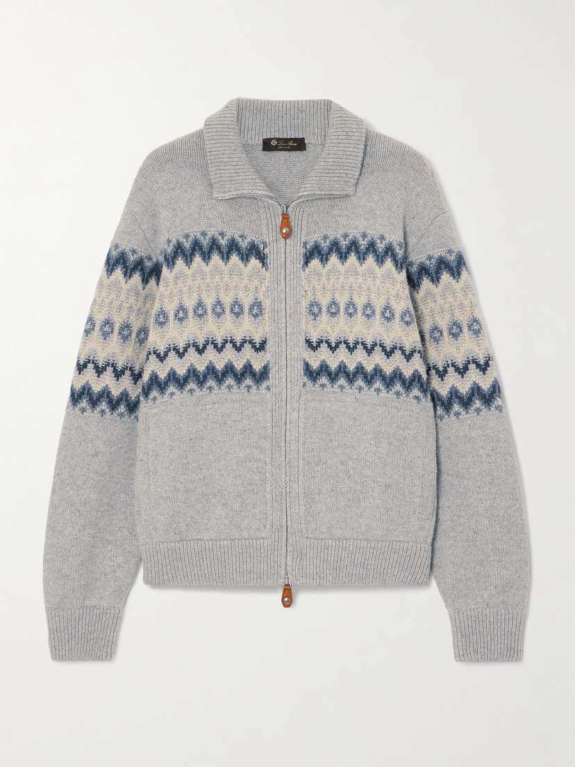 Loro Piana Fair Isle Cashmere Cardigan