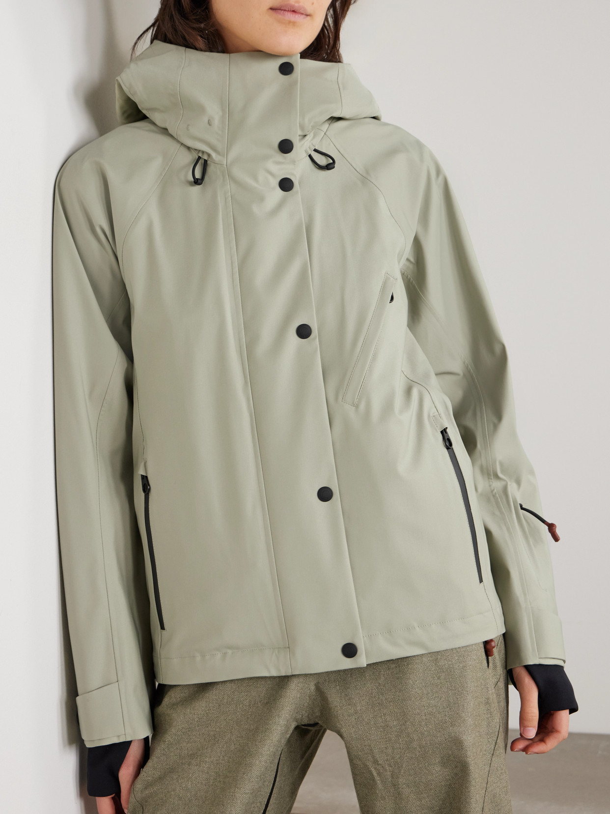 Loro Piana Bia Hooded Wool-blend Jacket In Green