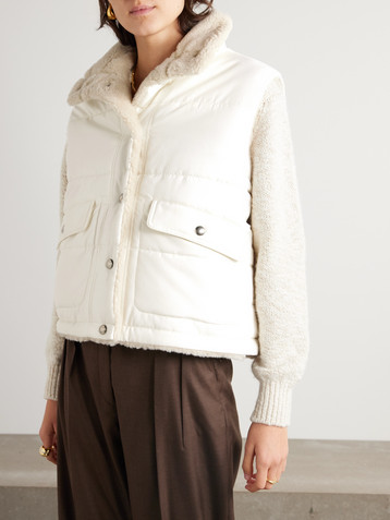 Loro Piana Leone quilted silk-shell vest