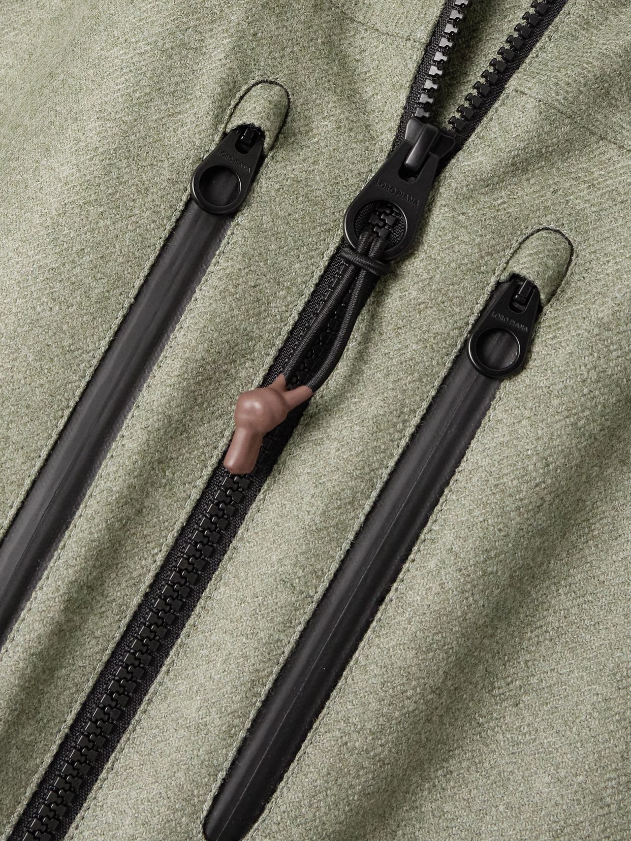 LOROPIANA 아벨보덴 울 캐시미어 혼합 후드 재킷