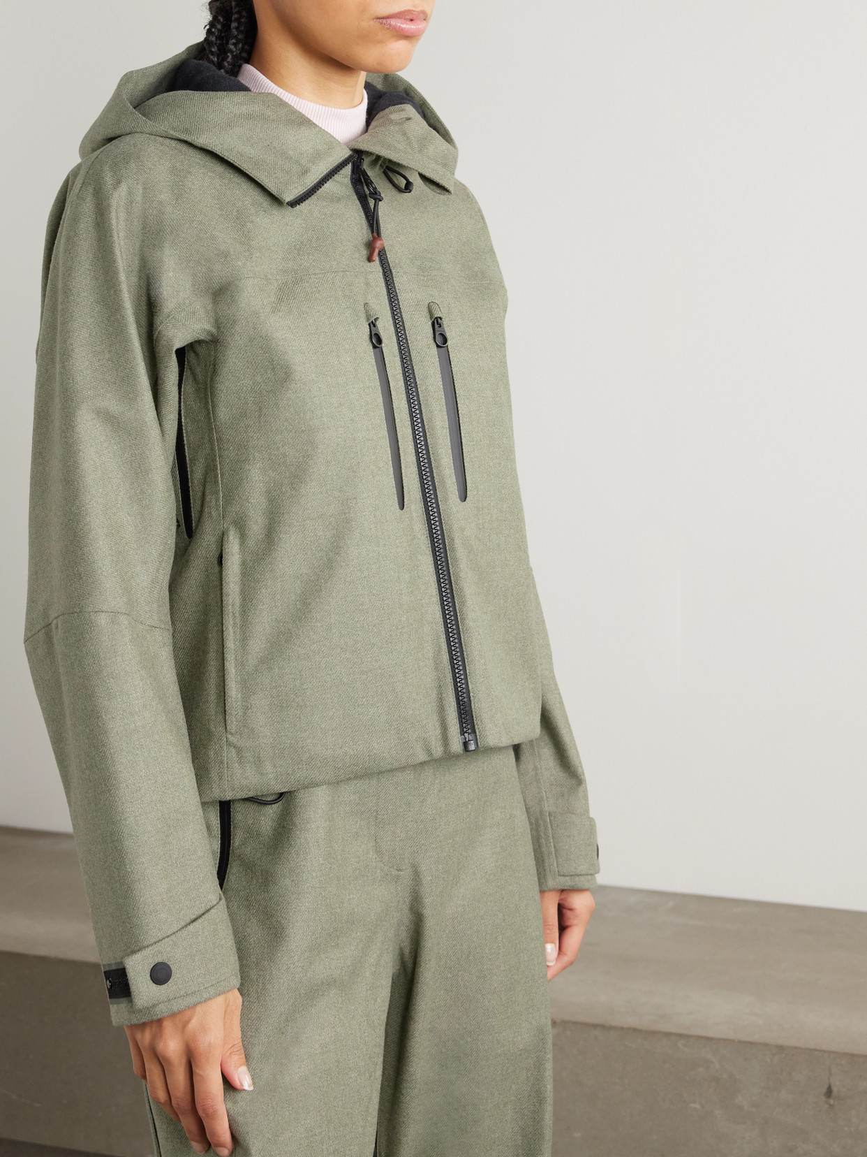 Abelboden Wool And Cashmere-Blend Hooded Jacket
