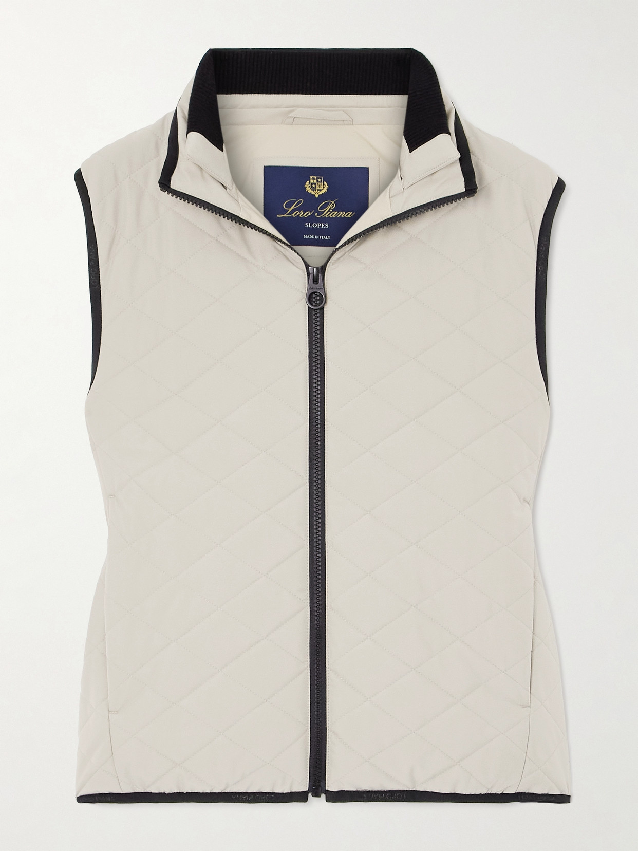 Loro Piana Rocky Quilted Padded Shell Vest In Neutrals