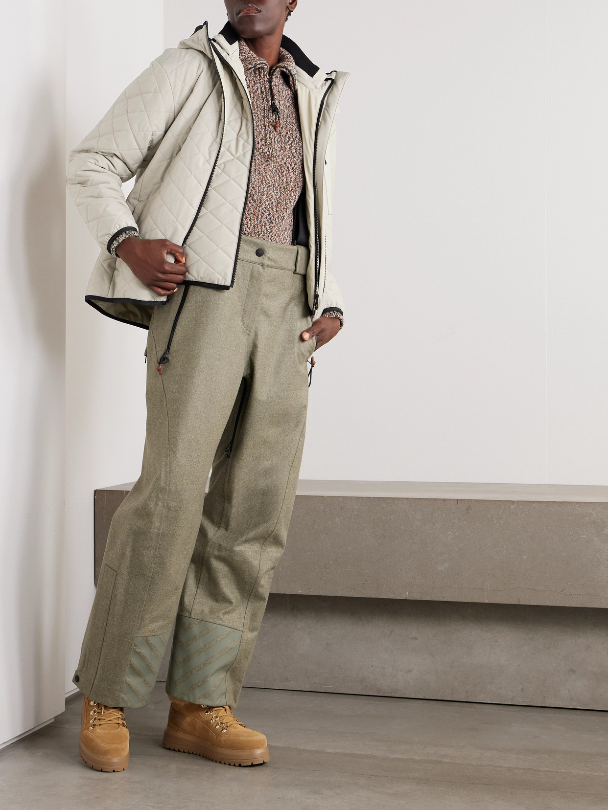 Loro Piana Rocky Quilted Padded Shell Vest In Neutrals