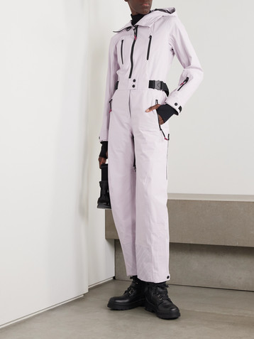 Loro Piana Belted cotton-blend ripstop hooded ski suit