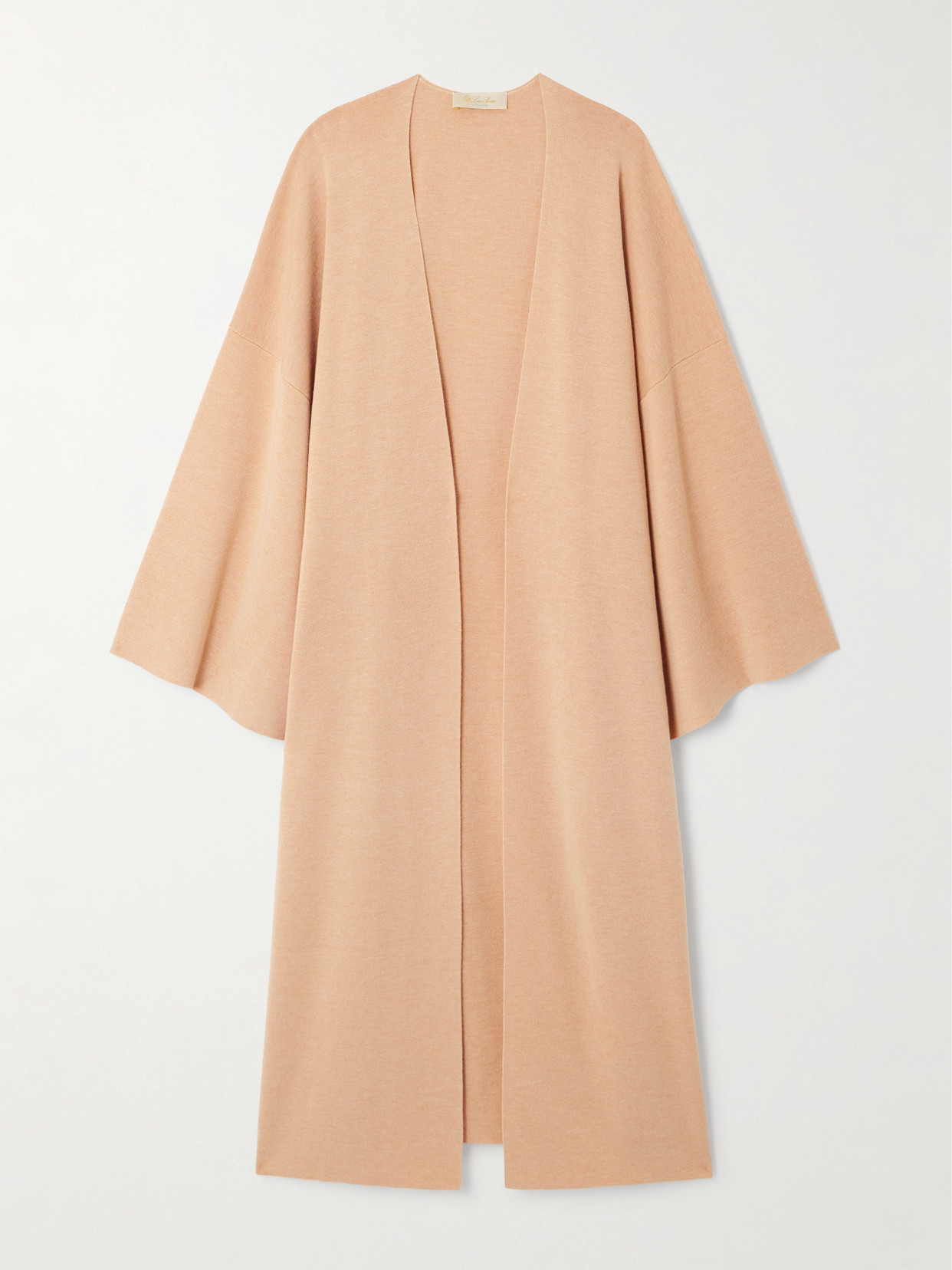 Loro Piana Cocooning Delicate Cashmere-silk Cardigan In Neutrals