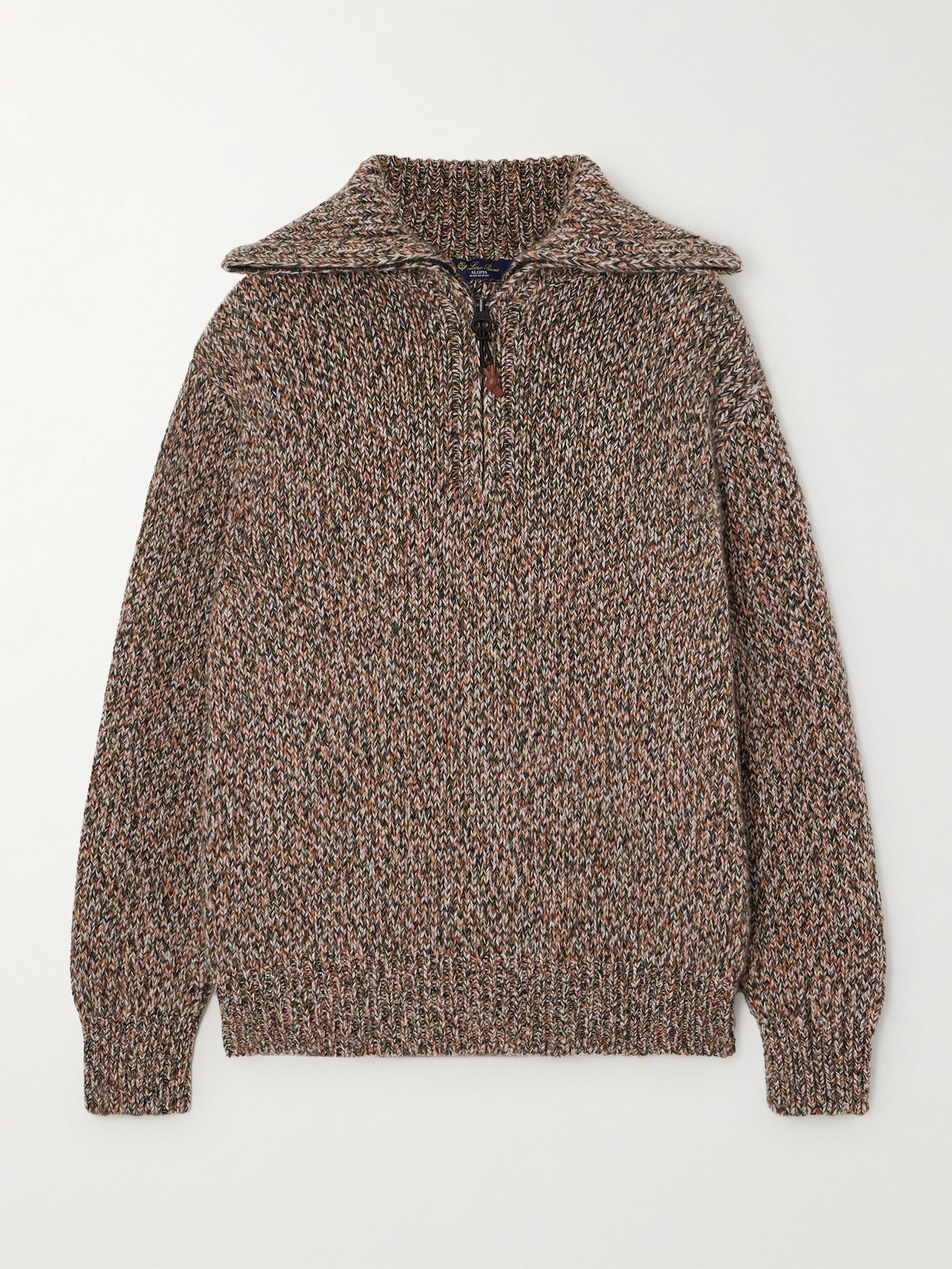 Loro Piana - Alpe Granus Cashmere Half-zip Sweater - Brown