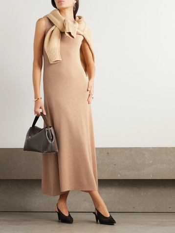 Loro Piana Cashmere and silk-blend maxi dress
