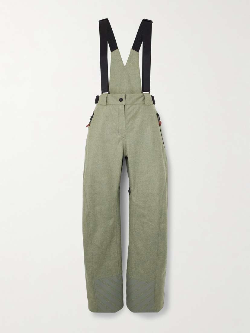 Loro Piana Grosgrain-trimmed Wool And Cashmere-blend Salopettes