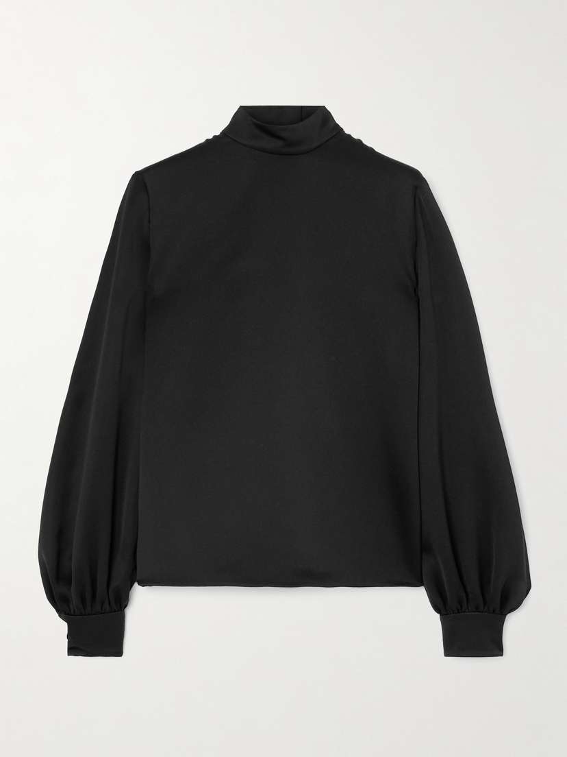 Loro Piana Carys Embellished Silk-satin Blouse