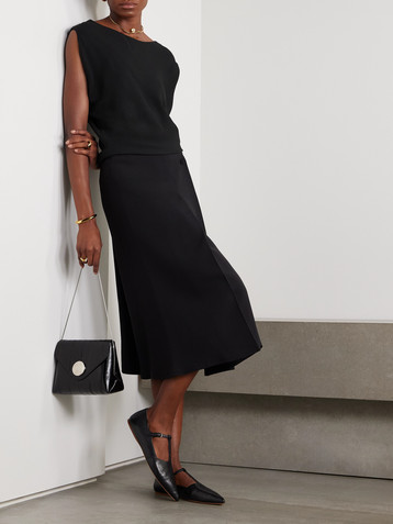 Loro Piana Cristyn gathered silk crepe de chine top