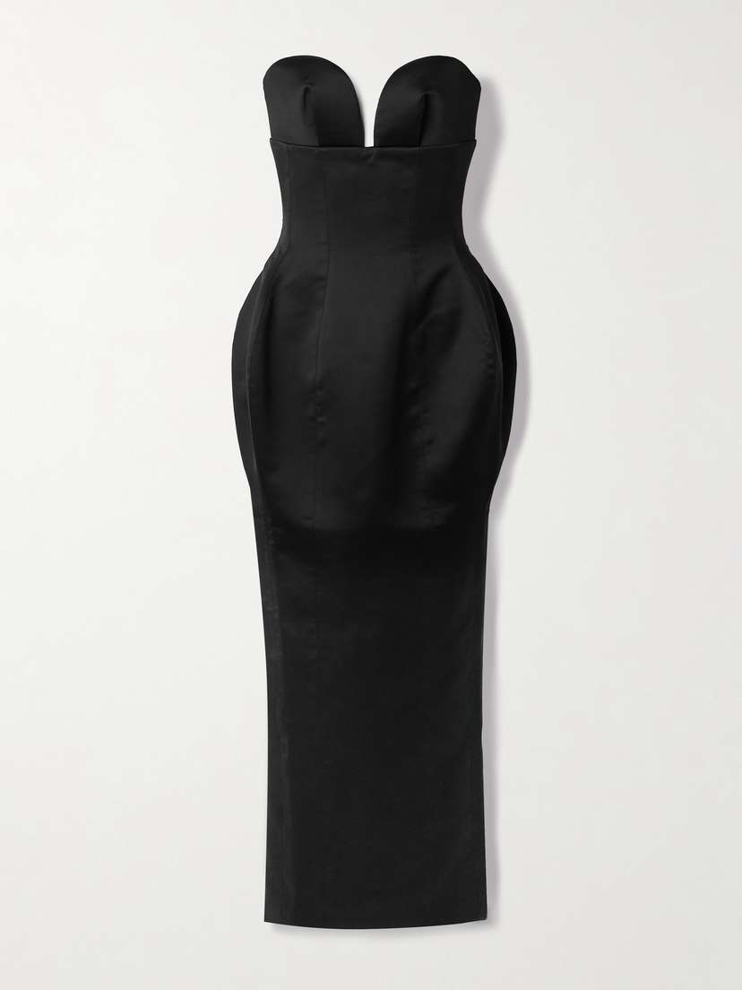 Mônot Strapless Duchesse-satin Gown