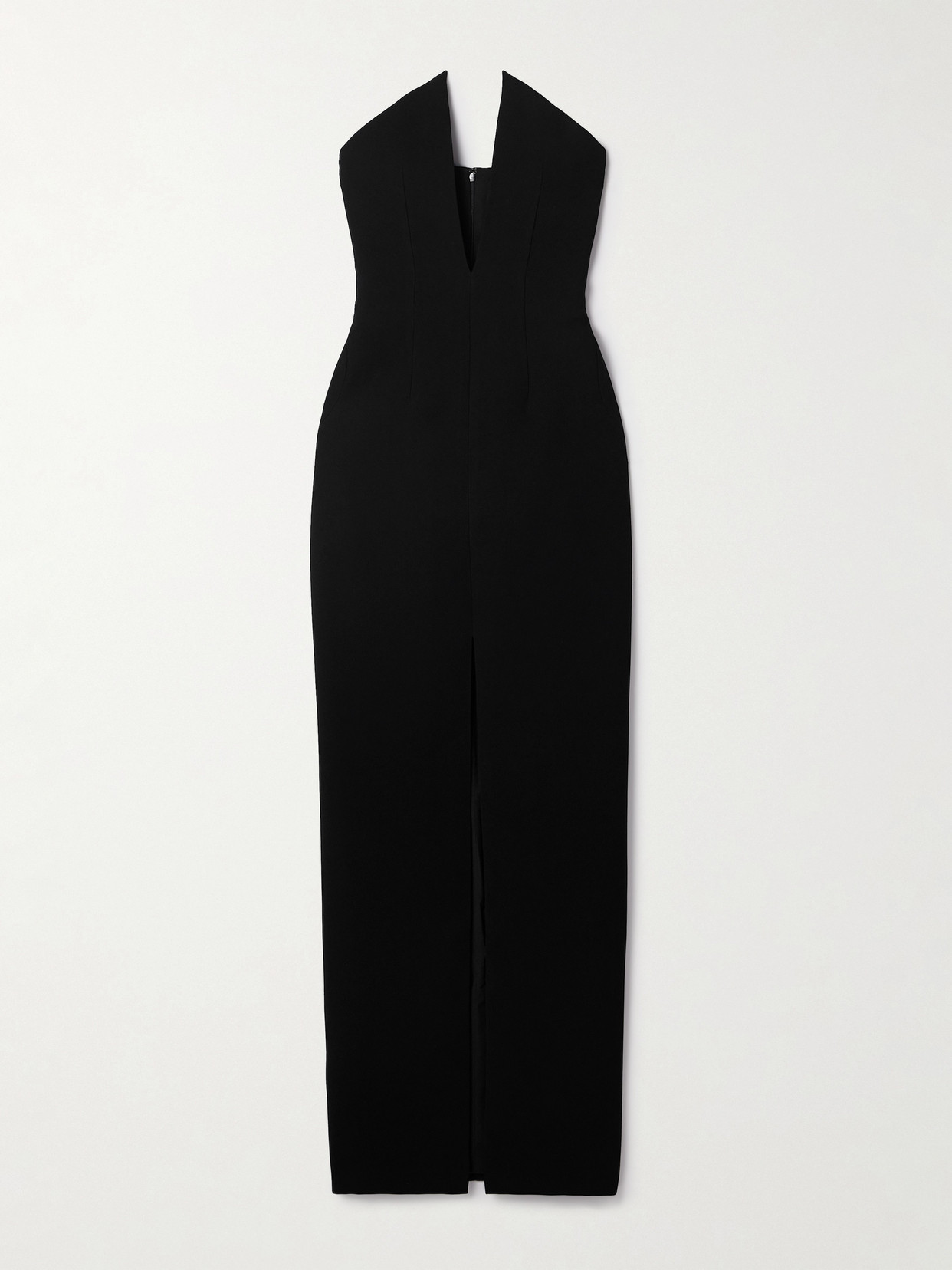 Mônot - Strapless Crepe Gown - Black
